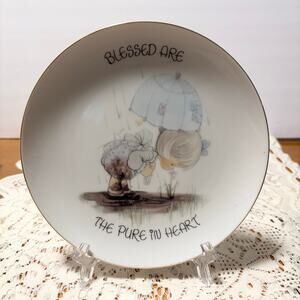 1988 Vintage Precious Moments Plate – Blessed Are The Pure in Heart Enesco Japan